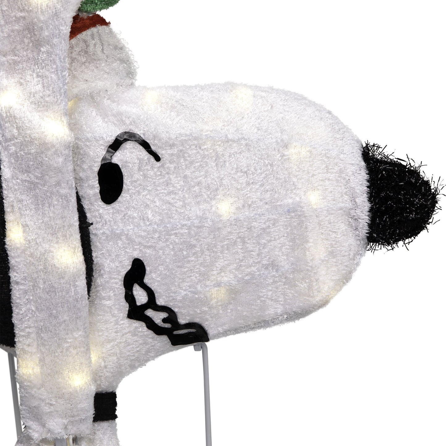 Peanuts Christmas 32" Prelit Snoopy Holding Present Outdoor Decoration - Clear Lights