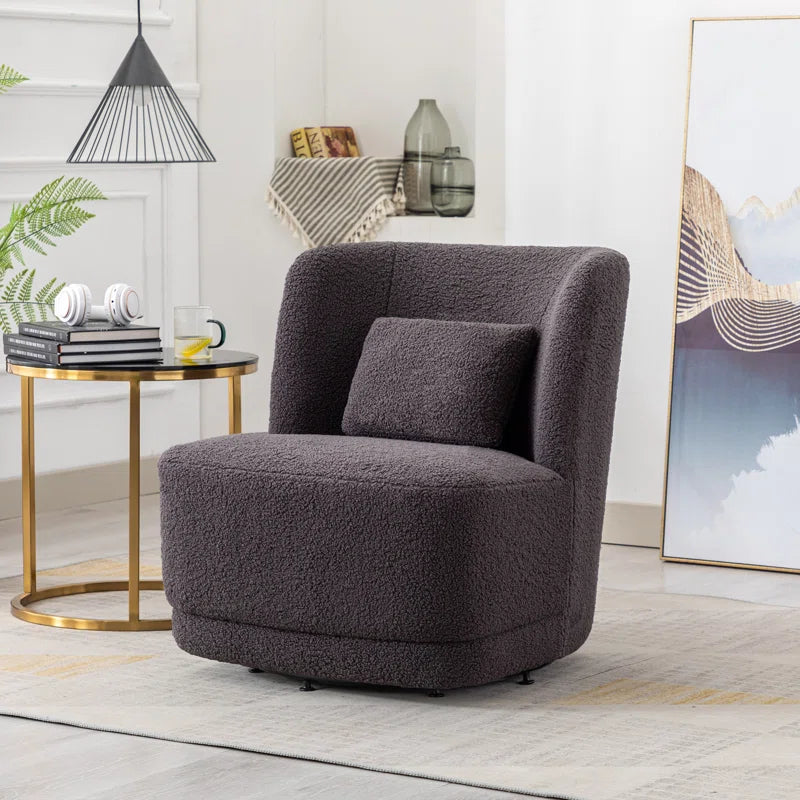 Prattsburgh 26.23" Wide Swivel Barrel Accent Chair